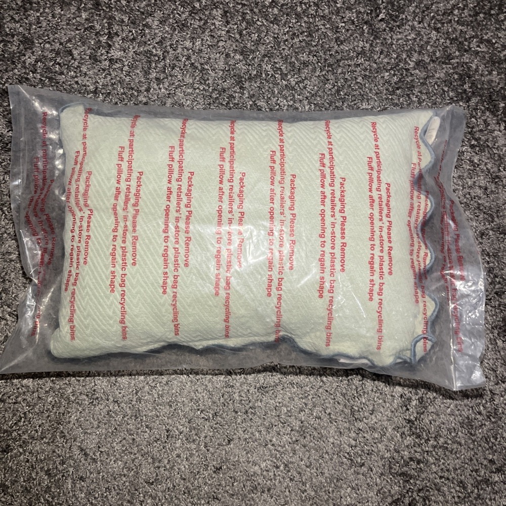 Sage Green Ruffledโ Edge Lumbar Support Pillow With Removable Cover Brand New